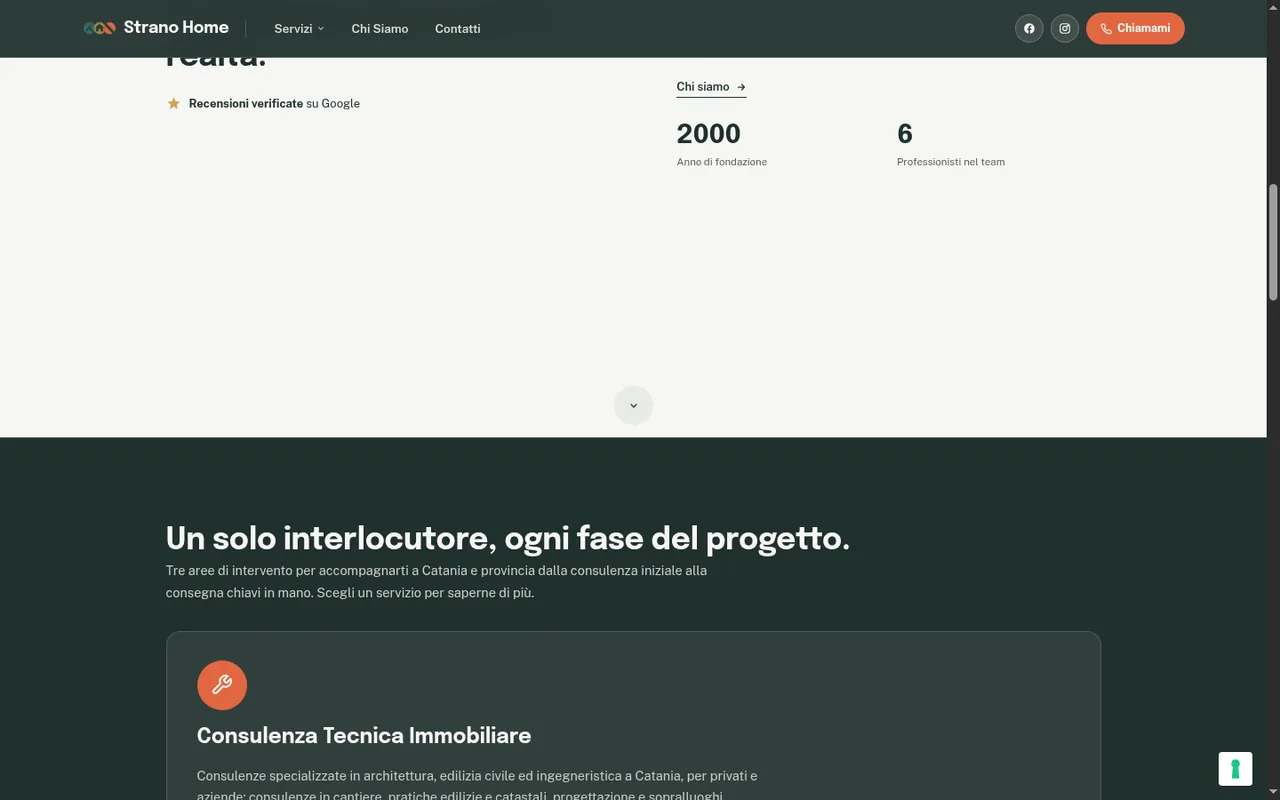 Sezione servizi di Strano Home: Consulenza Tecnica Immobiliare, Ristrutturazioni, Nuove Costruzioni